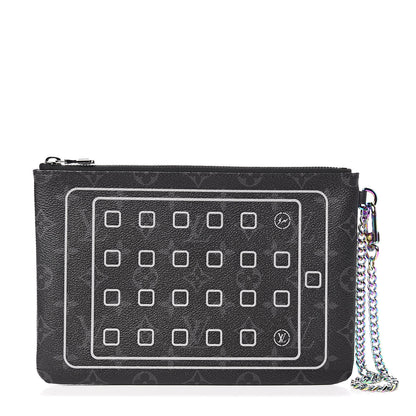 Louis Vuitton Monogram Eclipse Fragment Design iPad Pouch 1 of 7