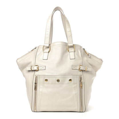 Saint Laurent Calfskin Large Downtown Tote Ivory 1 of 15