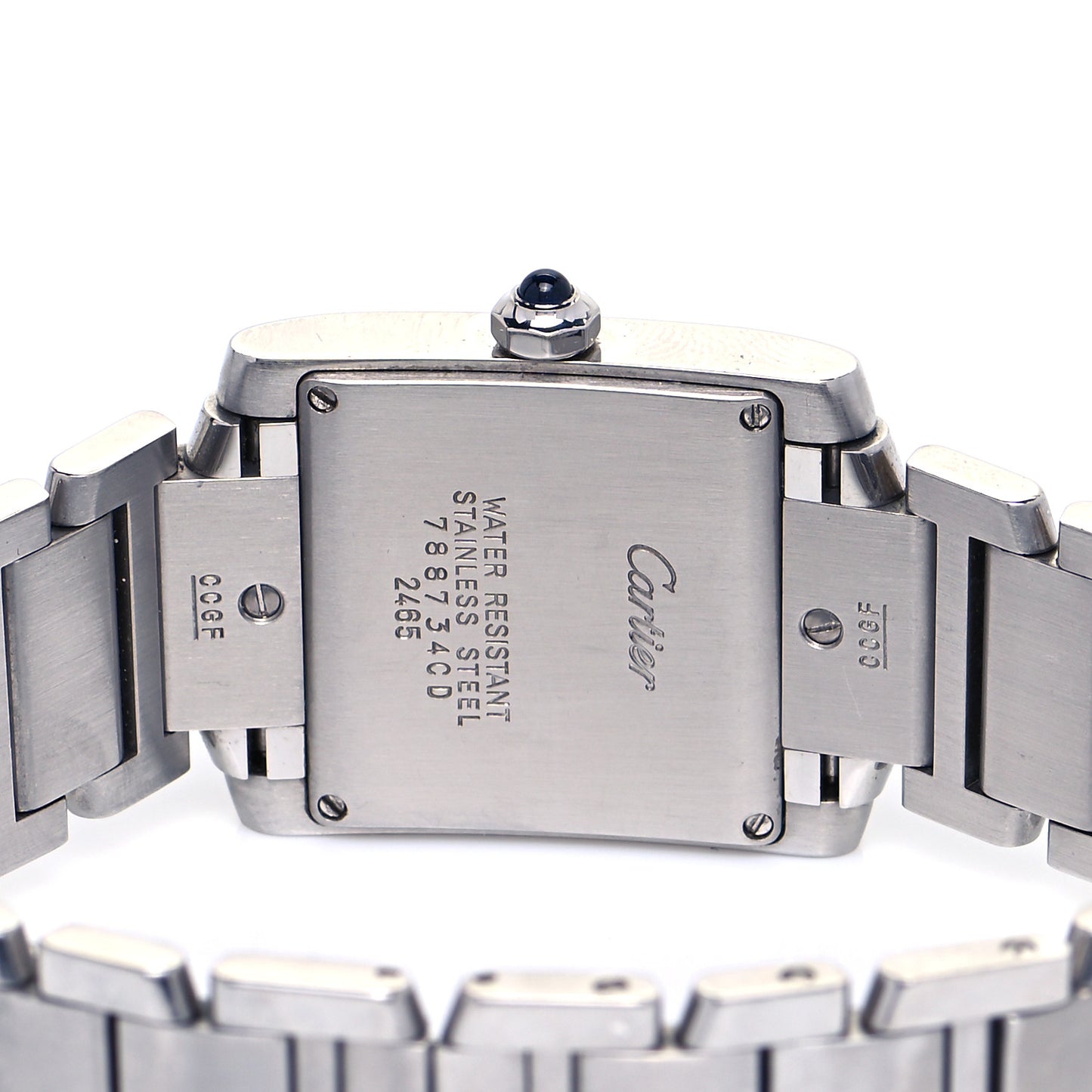 Stainless Steel 25mm Tank Francaise Quartz Watch