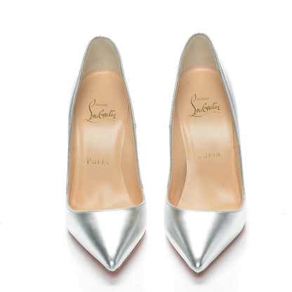 Christian Louboutin Metallic Calfskin So Kate 120 Pumps 35.5 Silver 2 of 7