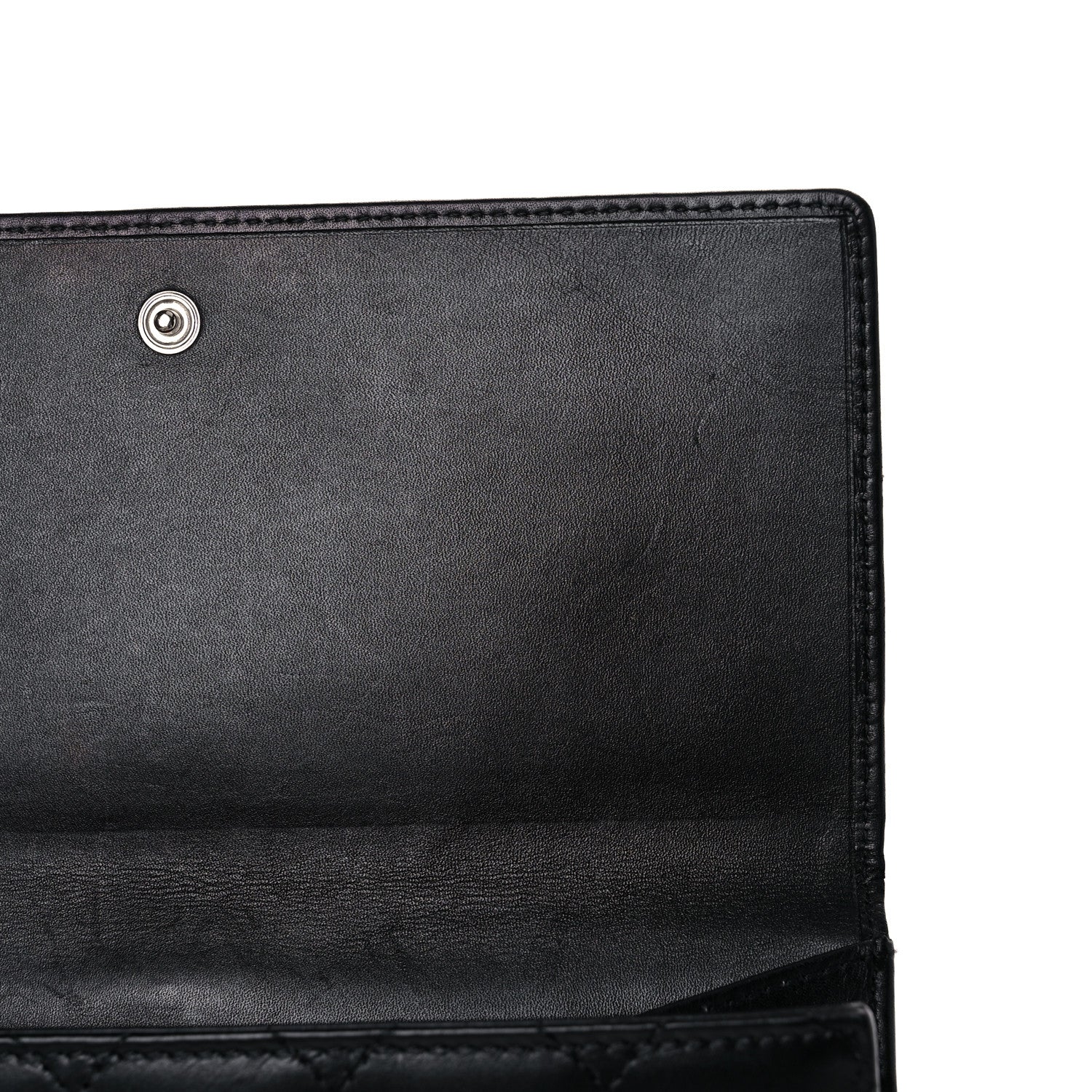 Chanel Calfskin Quilted Cambon Long Double Wallet Black 27 of 29