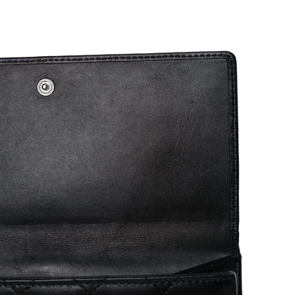 Chanel Calfskin Quilted Cambon Long Double Wallet Black 27 of 29