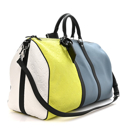 Louis Vuitton Taurillon Daybreak Keepall Bandouliere 50B Yellow 2 of 8