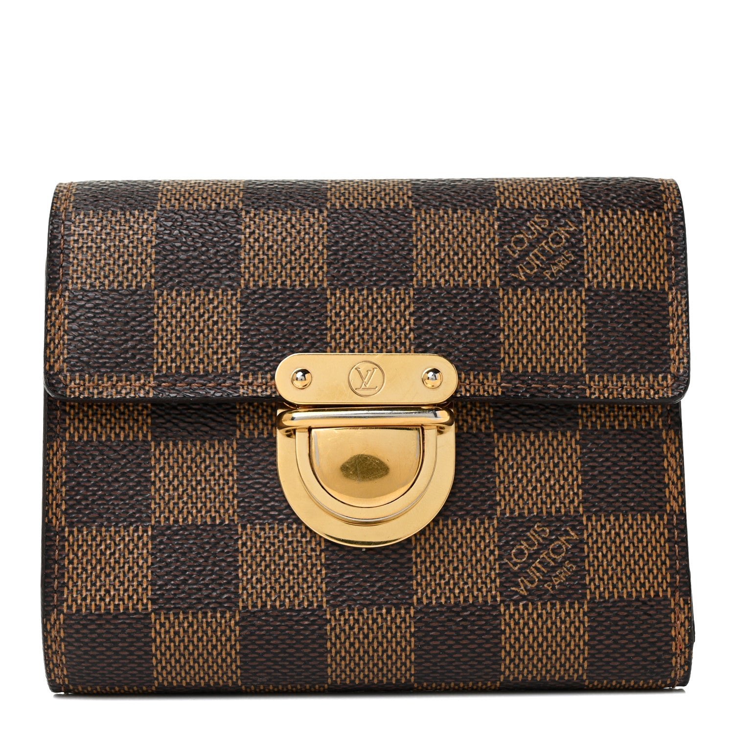 Louis Vuitton Damier Ebene Koala Compact Wallet 1 of 12
