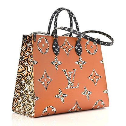 Louis Vuitton Monogram Giant Jungle Onthego GM Black 3 of 10