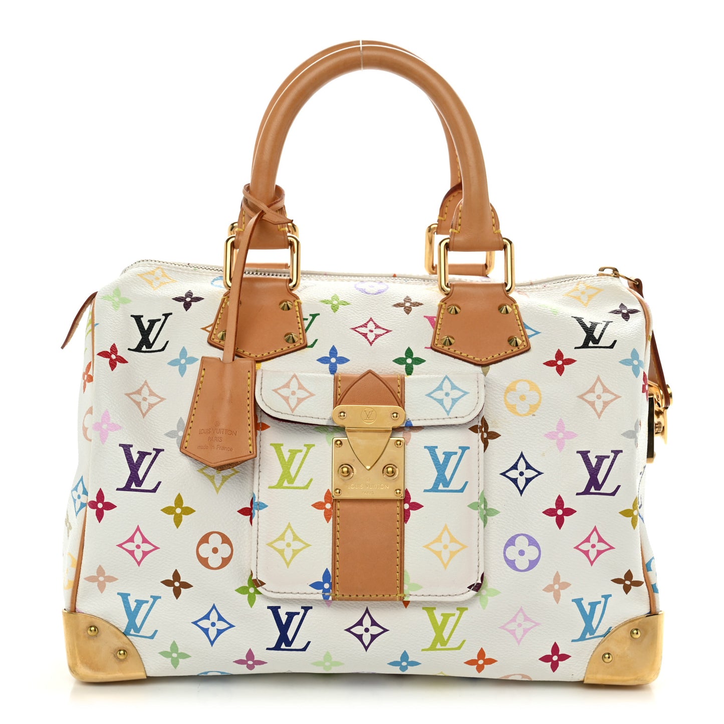 Monogram Multicolor Speedy 30 White