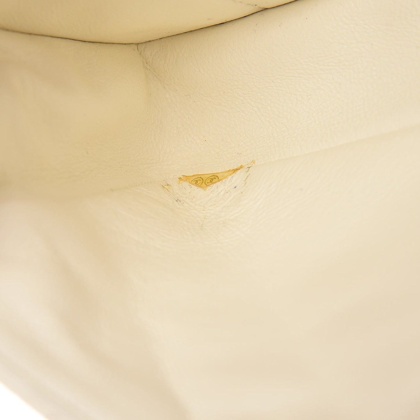 Lambskin Quilted East West Flap White