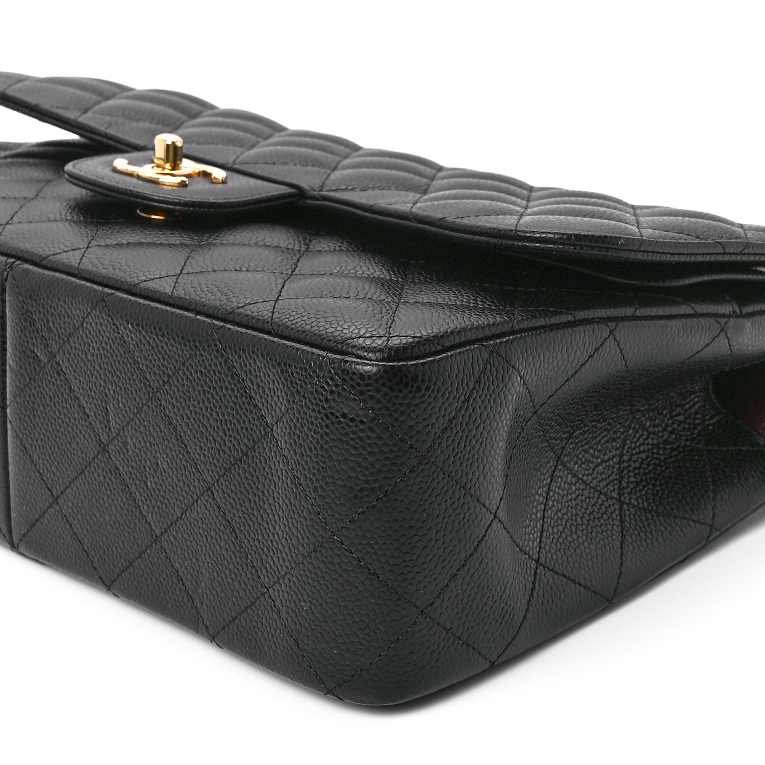 Chanel Caviar Quilted Jumbo Double Flap Black 12 of 12