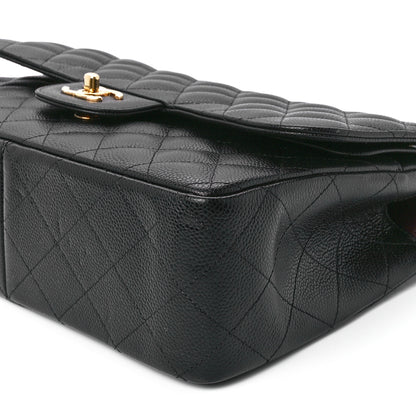 Chanel Caviar Quilted Jumbo Double Flap Black 12 of 12