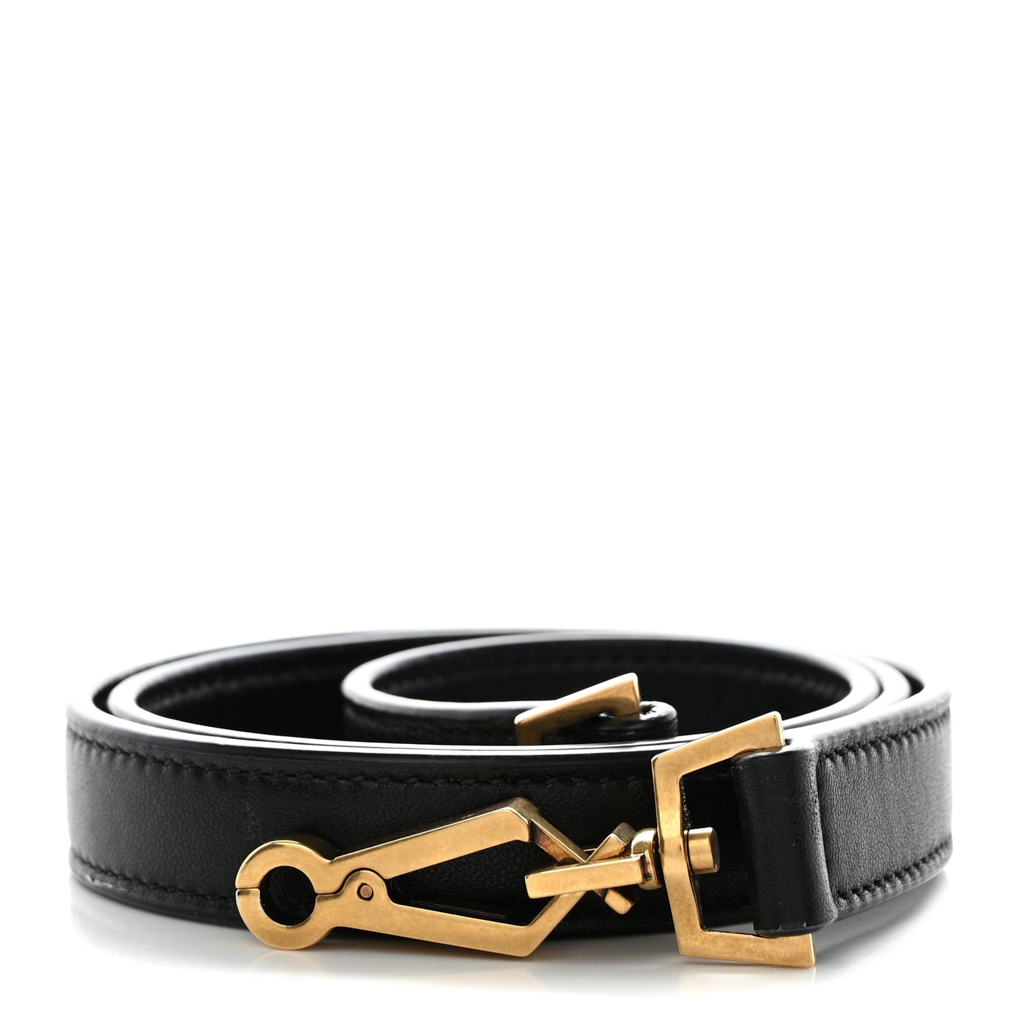 Calfskin Shoulder Strap Black