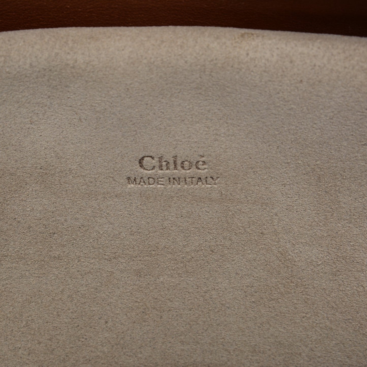 Suede Smooth Calfskin Kurtis Shoulder Bag Classic Tobacco