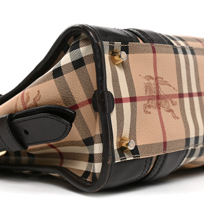 Burberry Haymarket Check Top Handle Crossbody Brown 8 of 9
