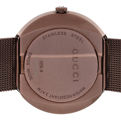 Gucci Stainless Steel 36mm U-Play Mesh Quartz Watch Bronze 4 of 4