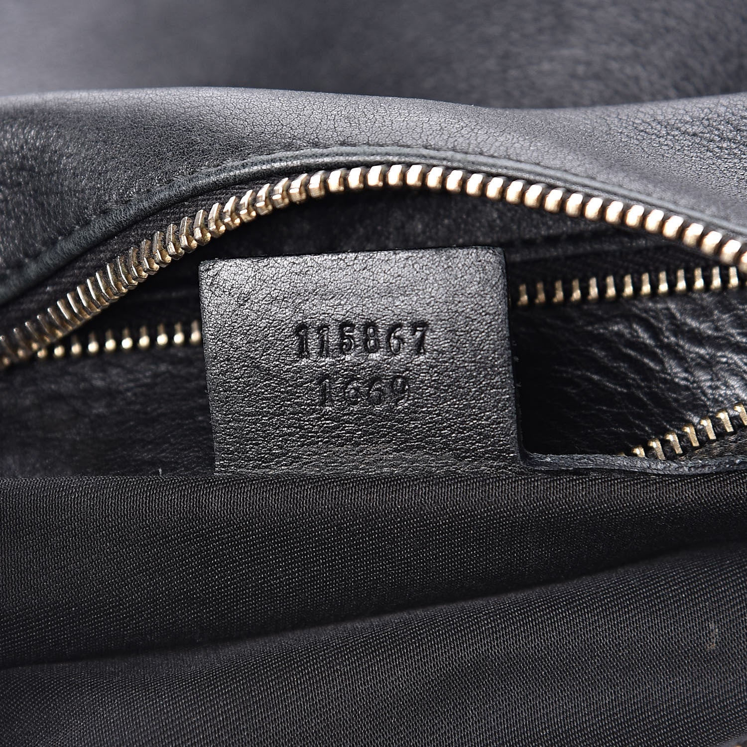 Gucci Calfskin Medium Horsebit Chain Hobo Black 7 of 16