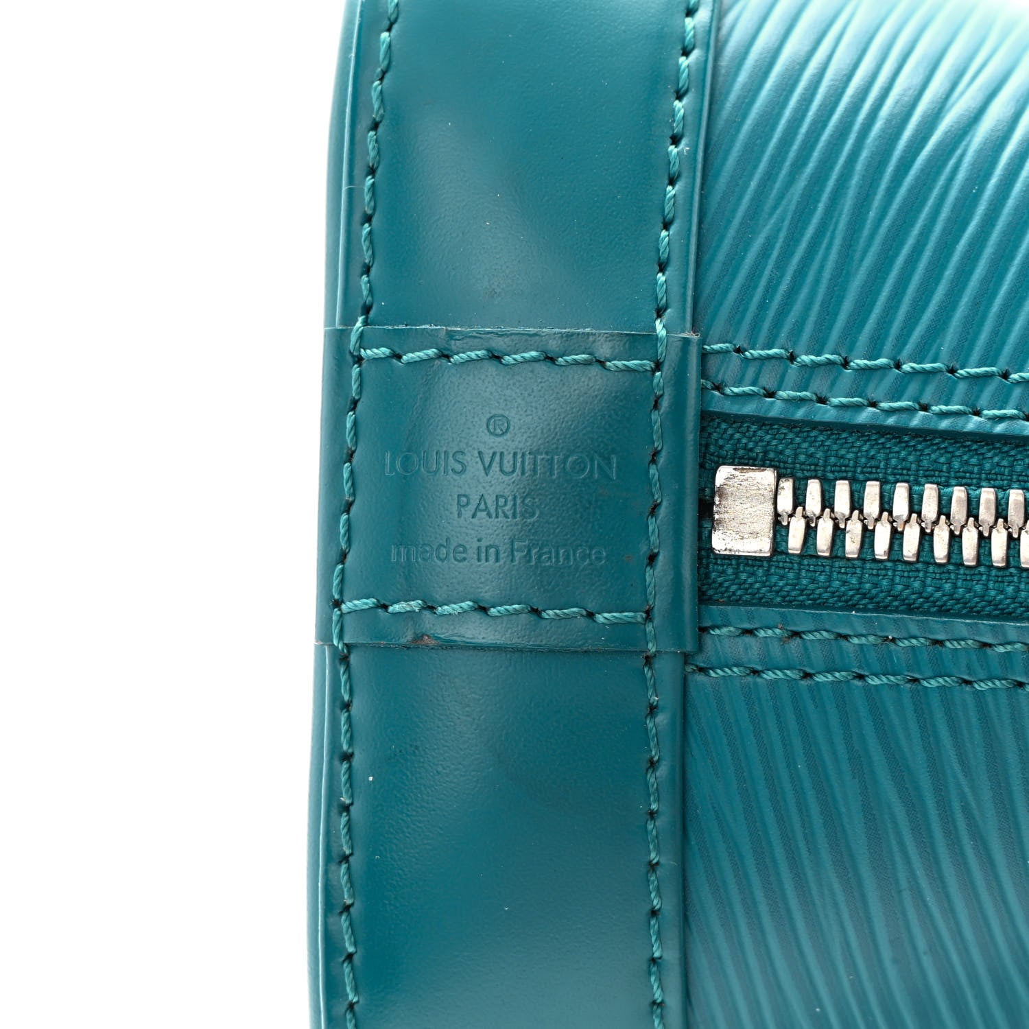 Louis Vuitton Epi Alma BB Cyan 6 of 15