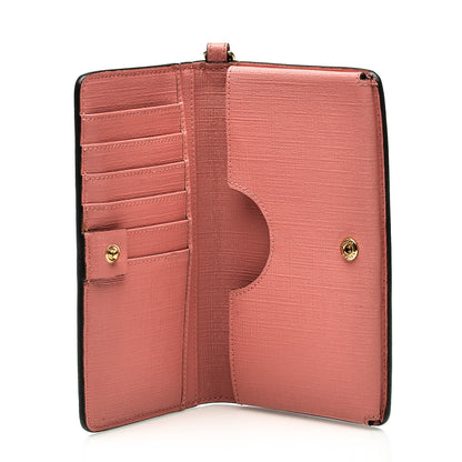 Gucci GG Supreme Monogram Embroidered Face iPhone 6 Case Wristlet Pink 5 of 7