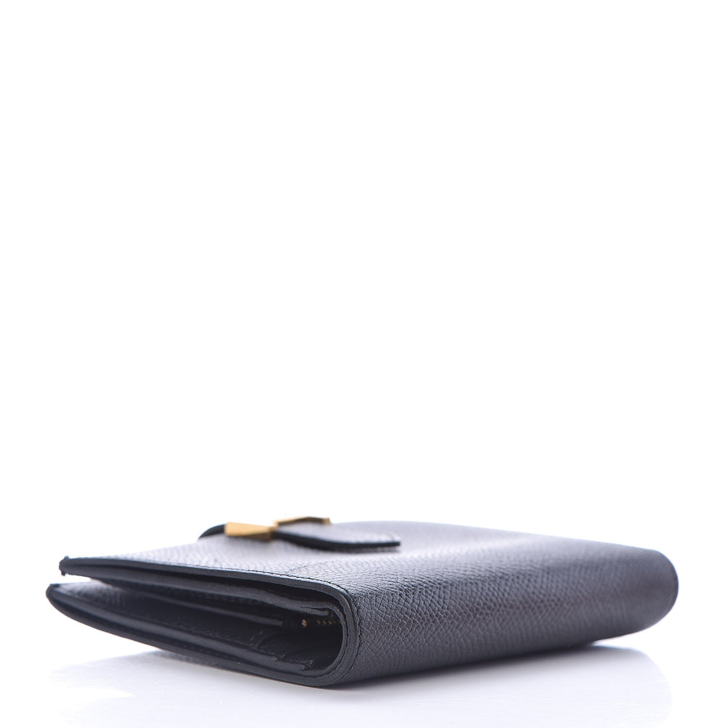Hermes Epsom Bearn Compact Wallet Black 4 of 7