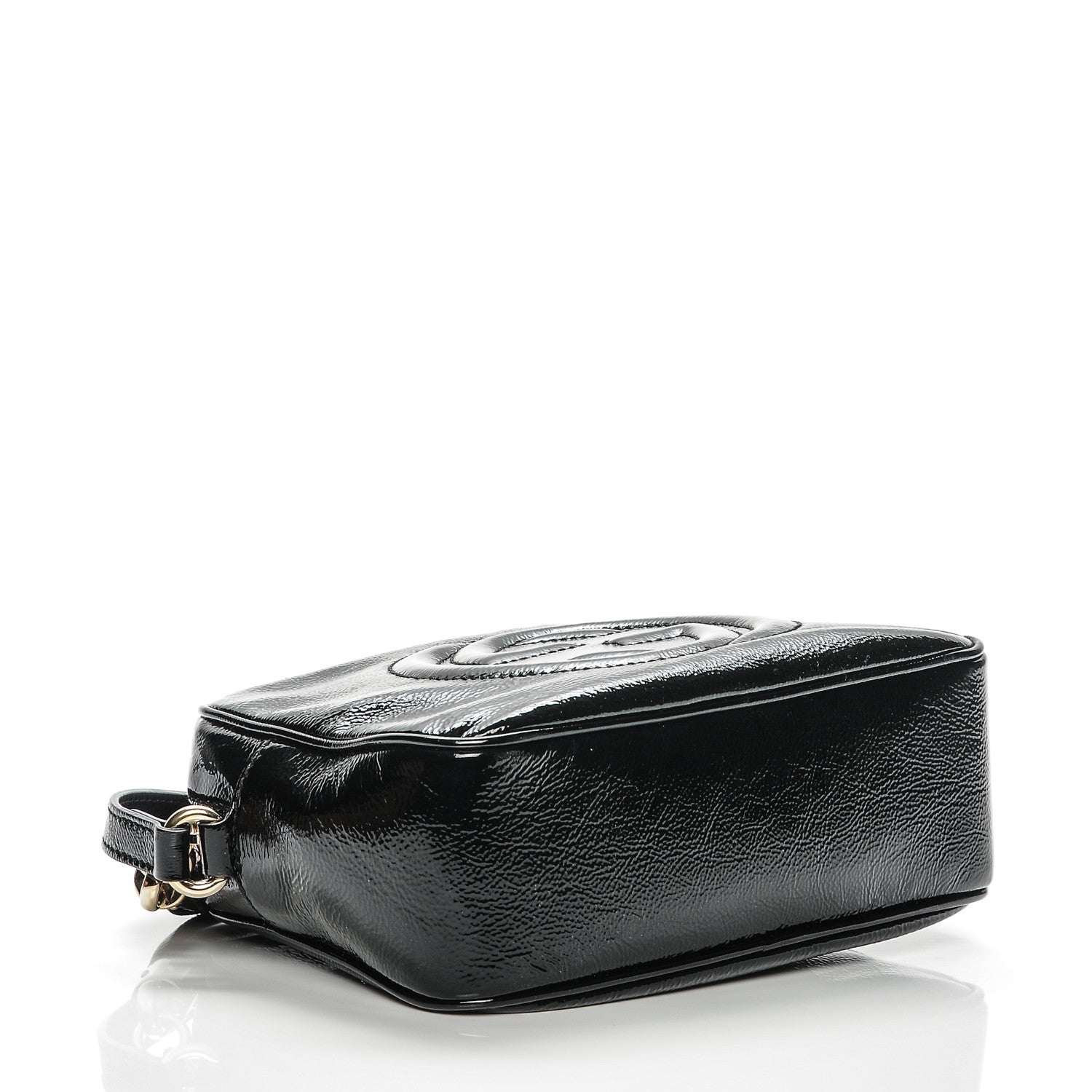 Gucci Soft Patent Small Soho Disco Bag Black 4 of 5