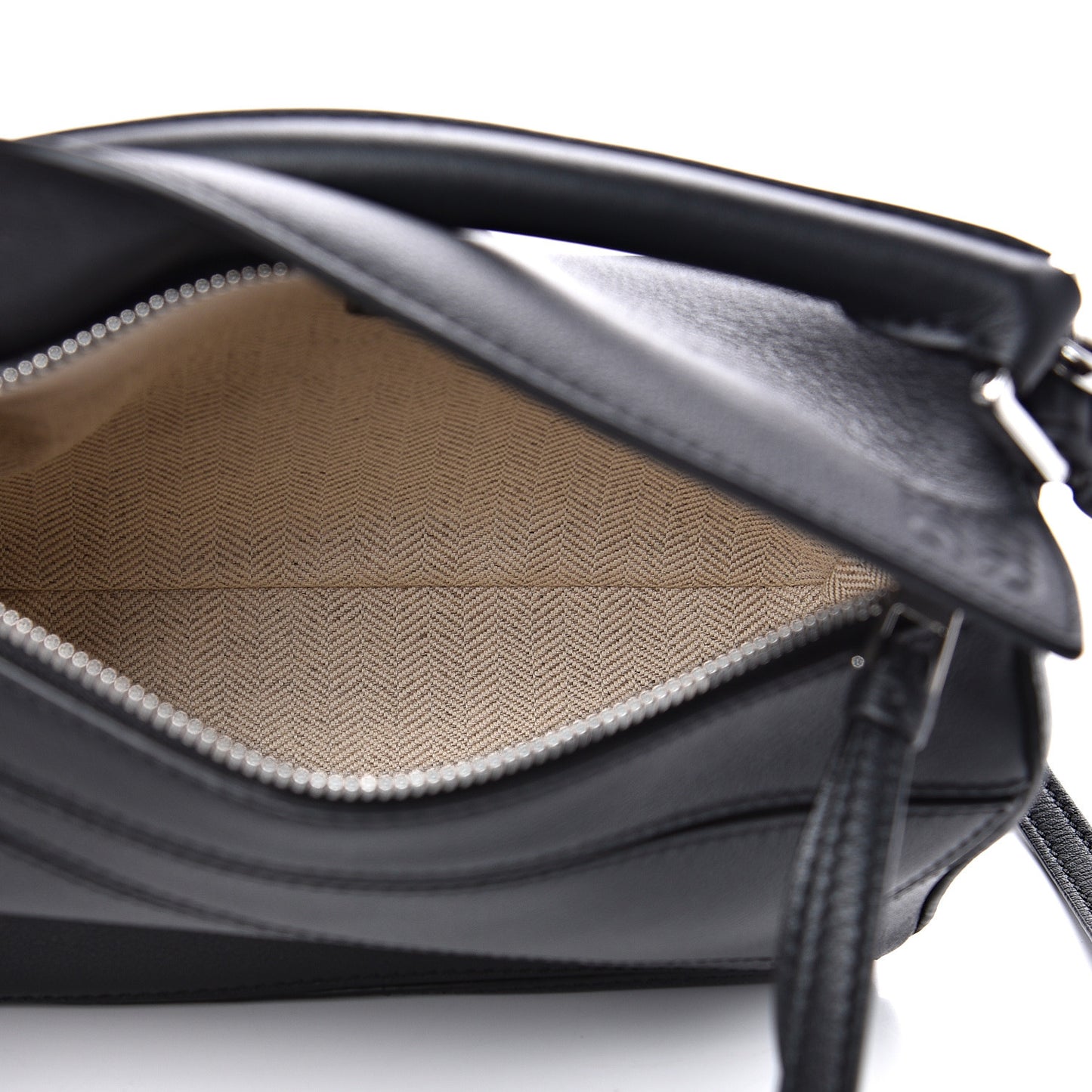 Calfskin Mini Puzzle Bag Black