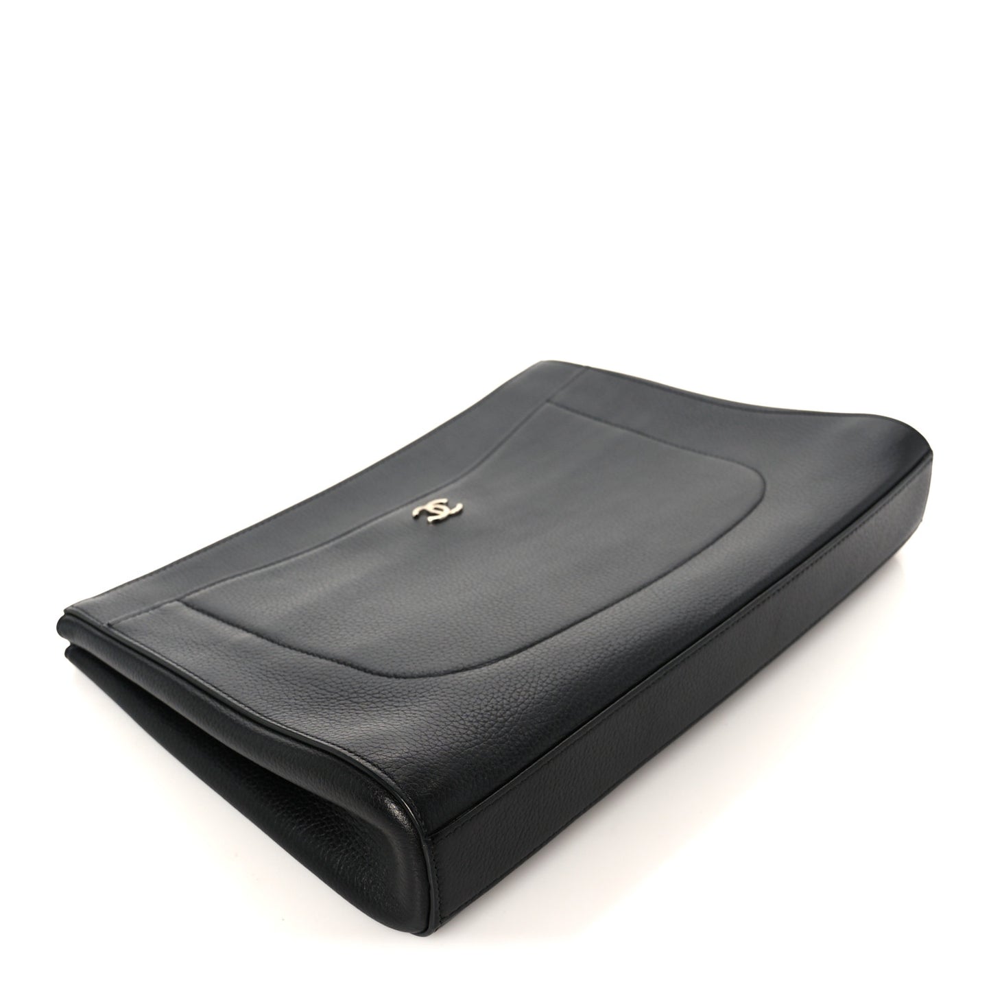 Grained Calfskin Large Neo Executive Cosmetic Case Black