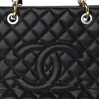 Chanel Caviar Quilted XL Grand Shopping Tote GST Black 8 of 10