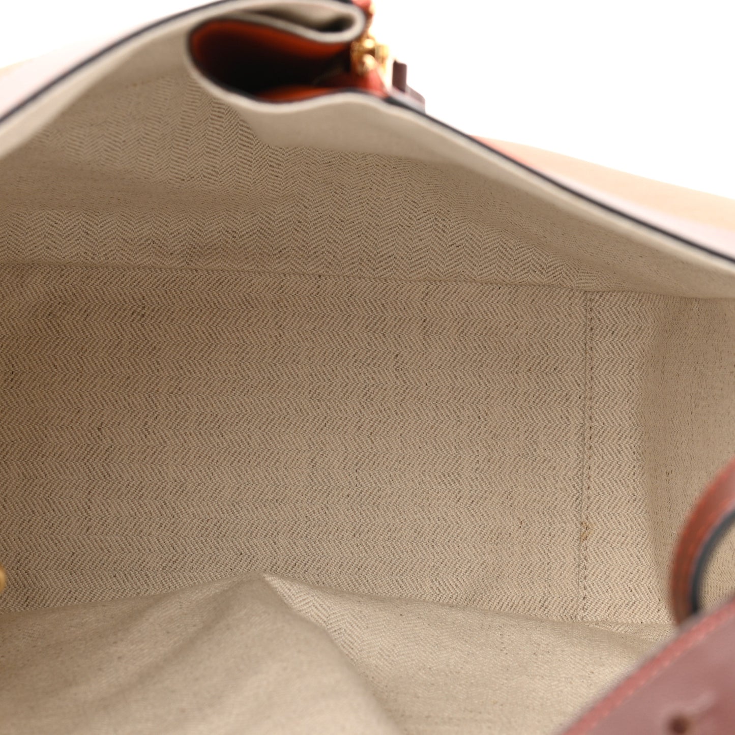 Calfskin Small Hammock Shoulder Bag Ginger Red