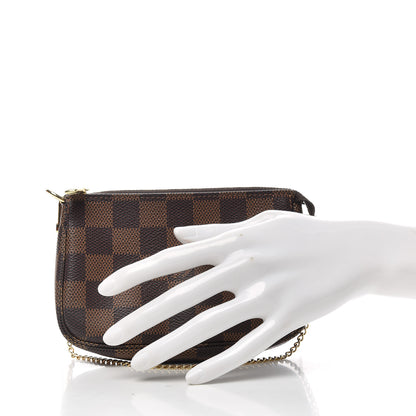 Louis Vuitton Damier Ebene Mini Pochette Accessories 2 of 8