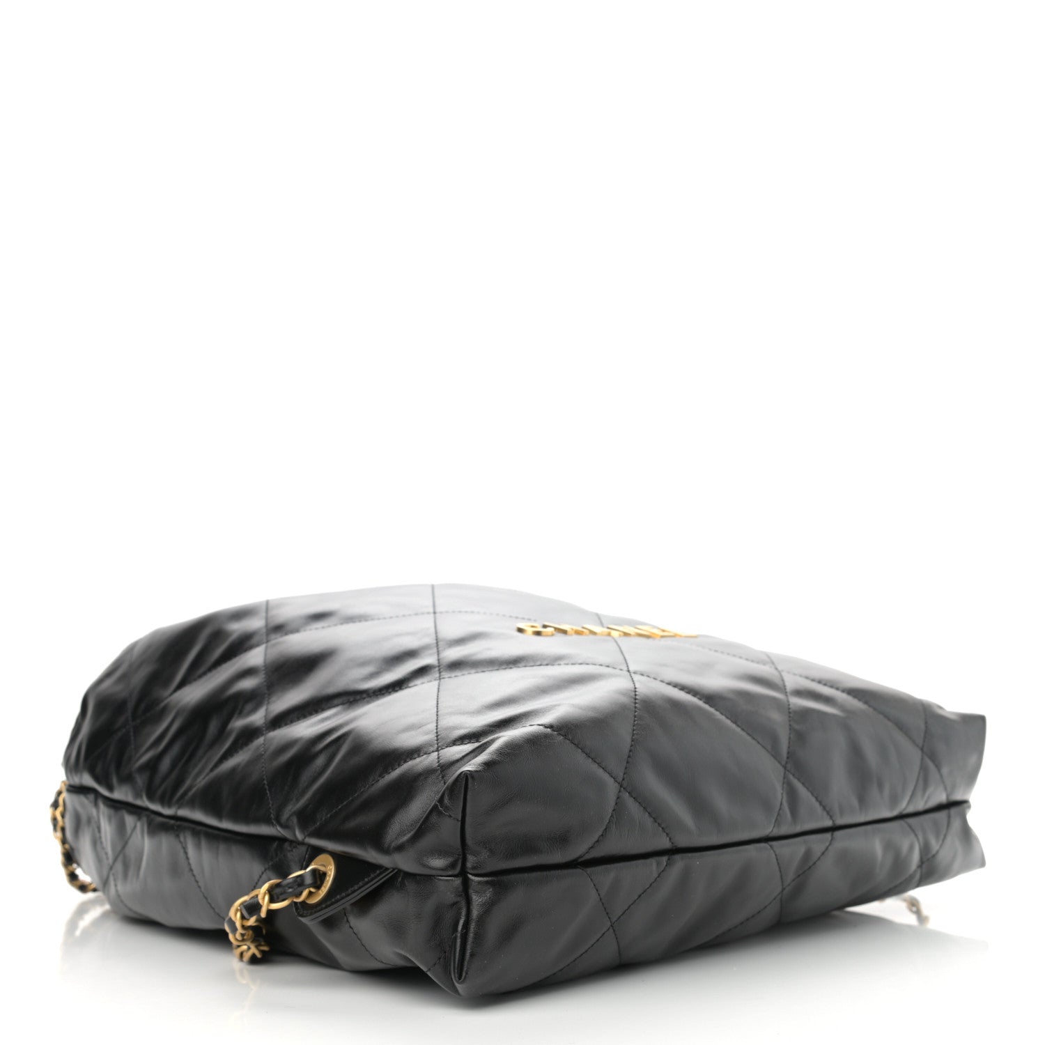 Chanel Shiny Calfskin Quilted Chanel 22 Backpack Black 3 of 9