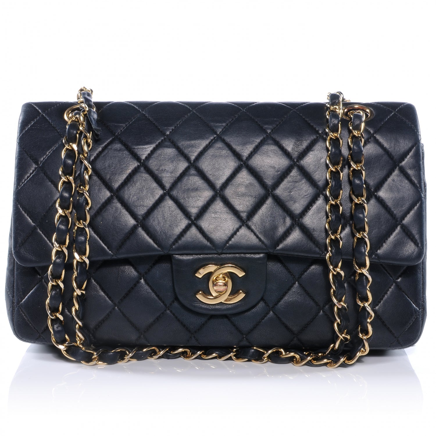 Chanel Lambskin Medium Double Flap Black 1 of 10