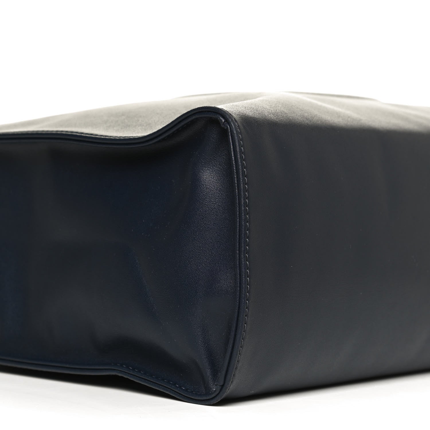 Telfar Vegan Leather Medium Shopping Bag Navy 10 of 14