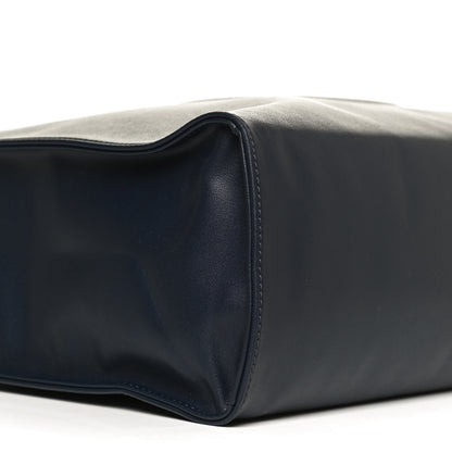 Telfar Vegan Leather Medium Shopping Bag Navy 10 of 14