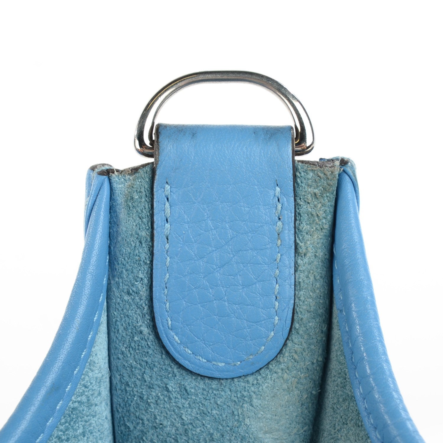 Hermes Taurillon Clemence Amazone Evelyne III PM Bleu Paradis Bleu Saphir 10 of 15