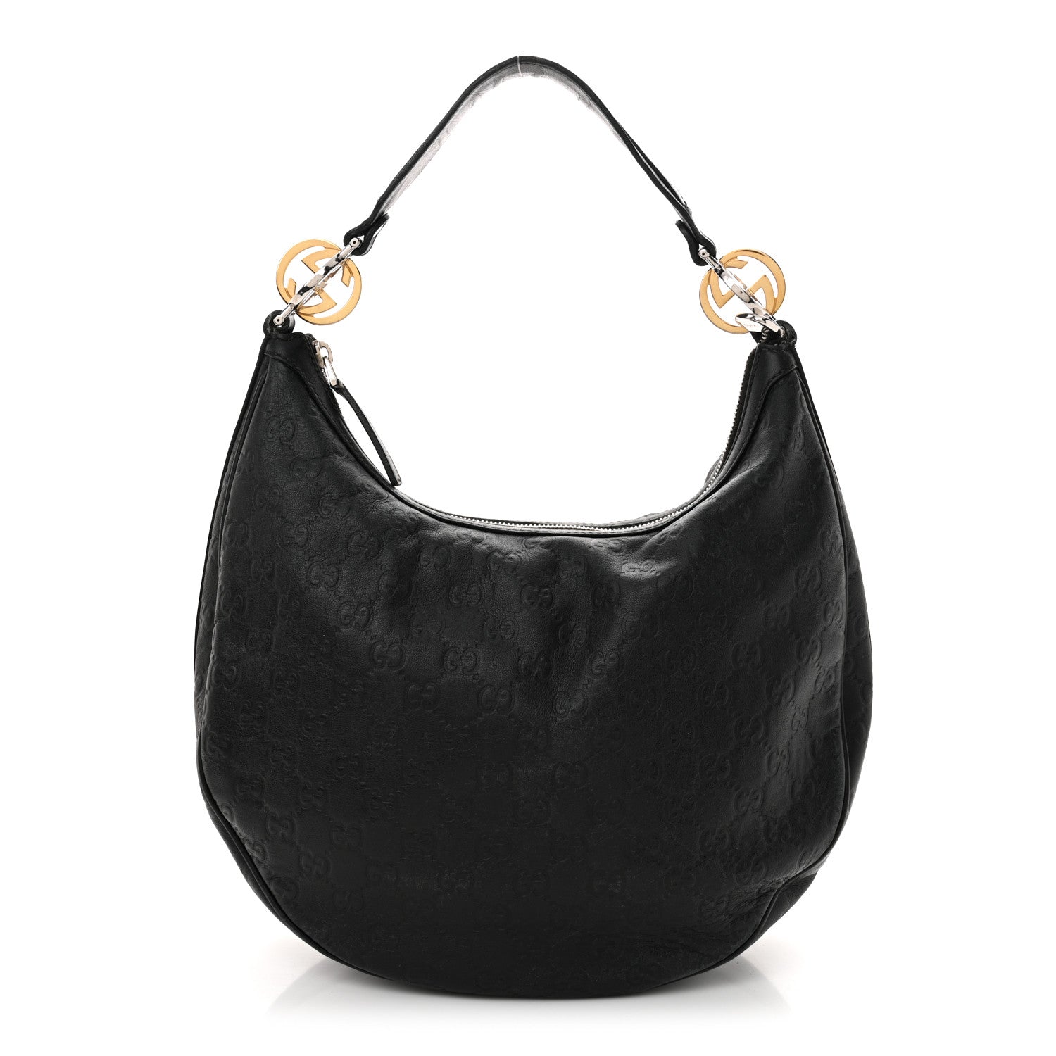 Gucci Guccissima Medium GG Twins Hobo Black 1 of 14
