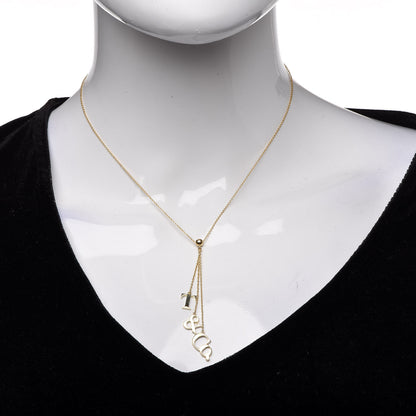 Tiffany 18K Yellow Gold T Lariat Necklace 2 of 6