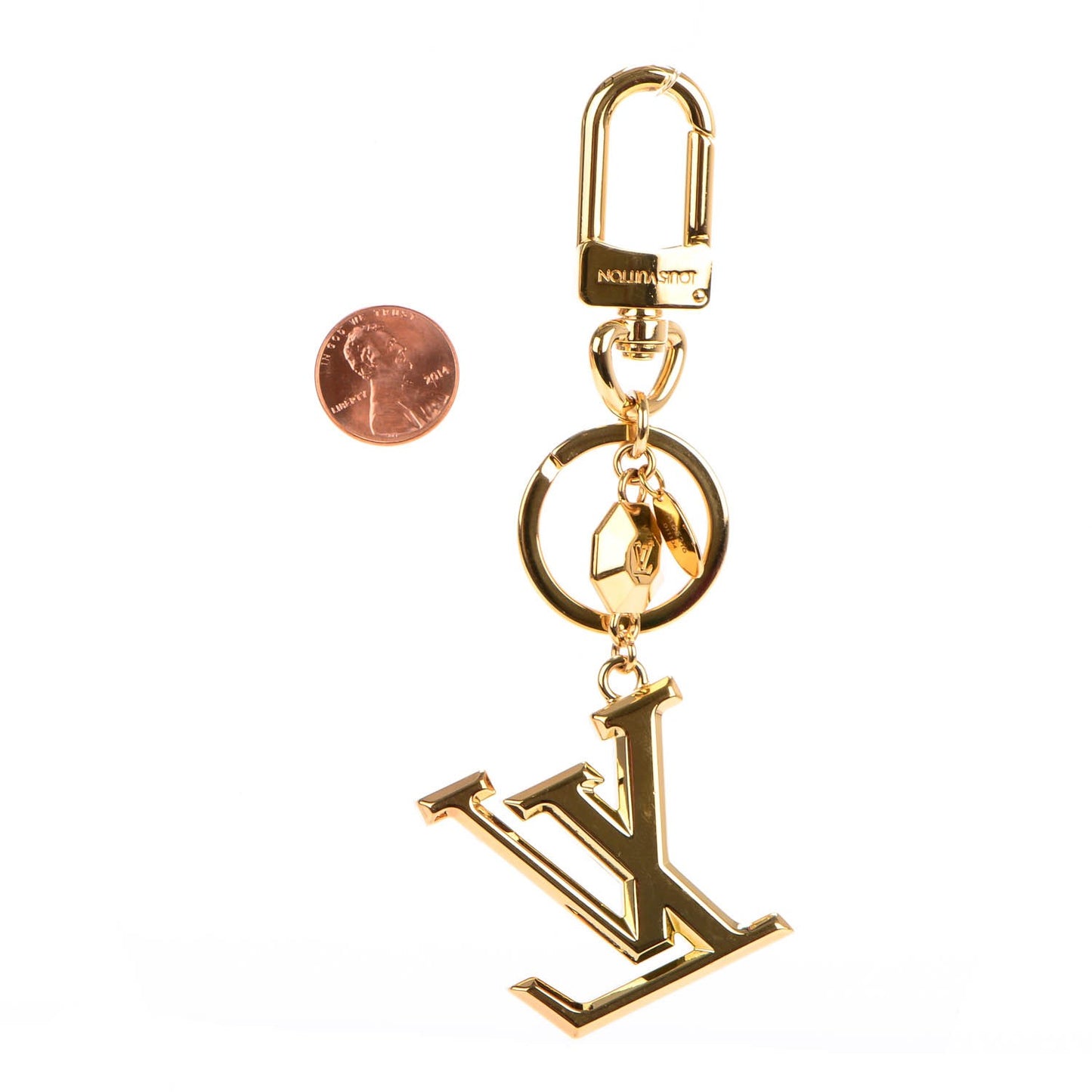 LV Facettes Key Holder Gold