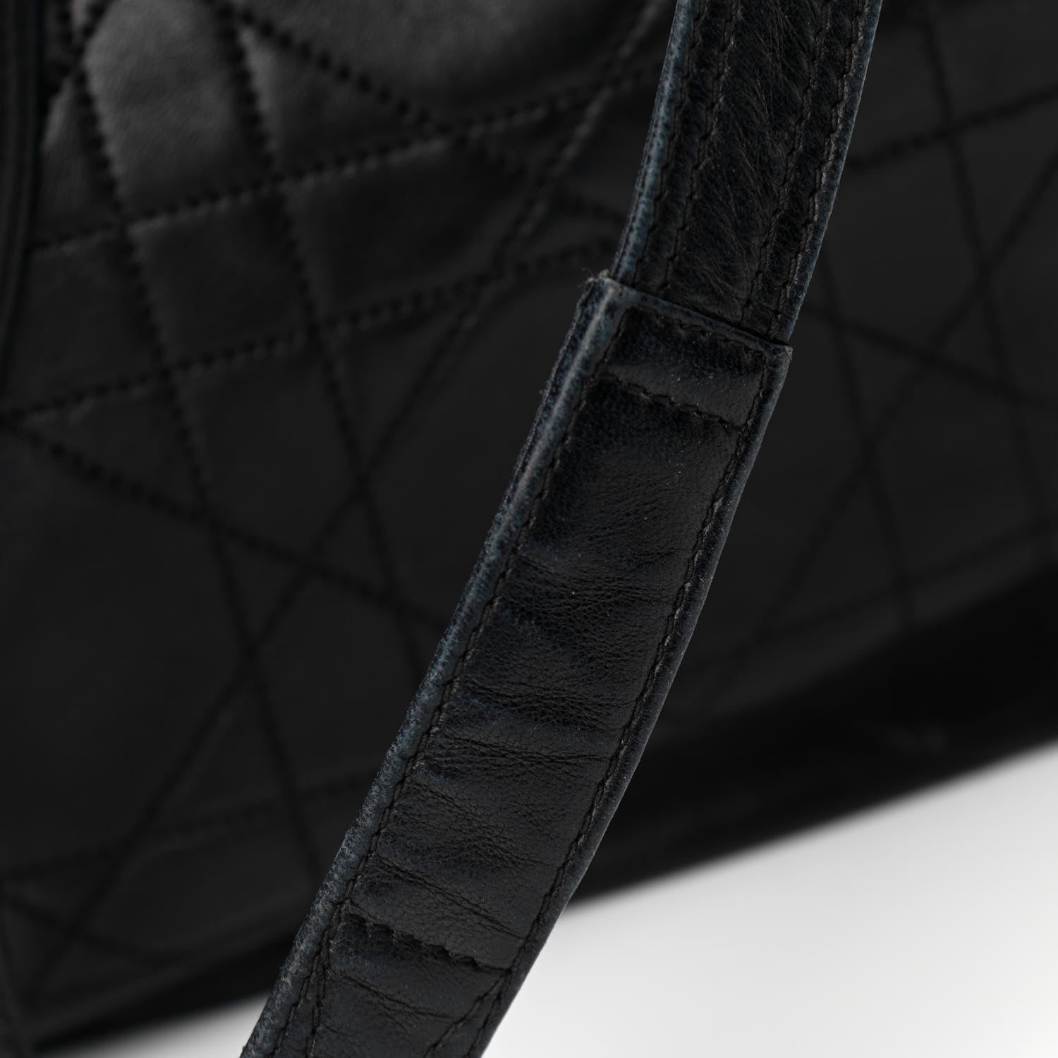 Christian Dior Lambskin Cannage Drawstring Bag Black 15 of 17