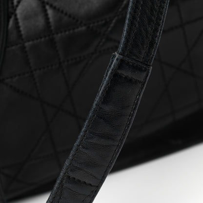 Christian Dior Lambskin Cannage Drawstring Bag Black 15 of 17