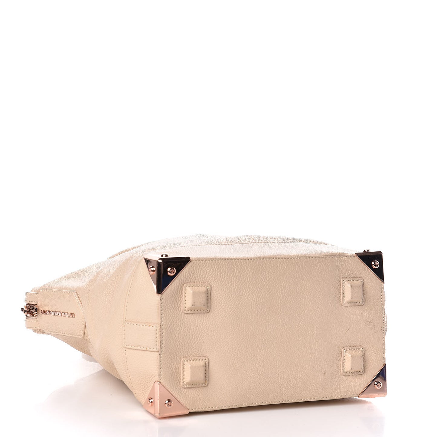 Pebbled Calfskin Large Emile Eggshell