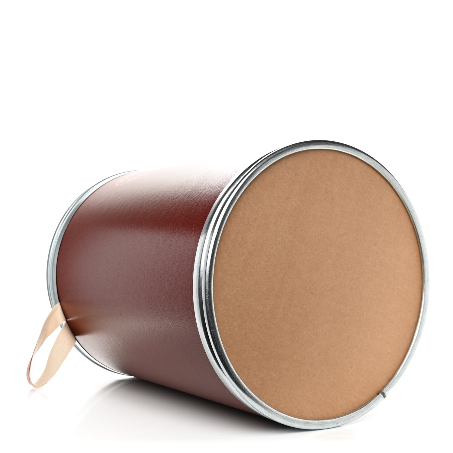Hermes Kraft Paper Metal Canvas Saddle Box Rouge H 4 of 11
