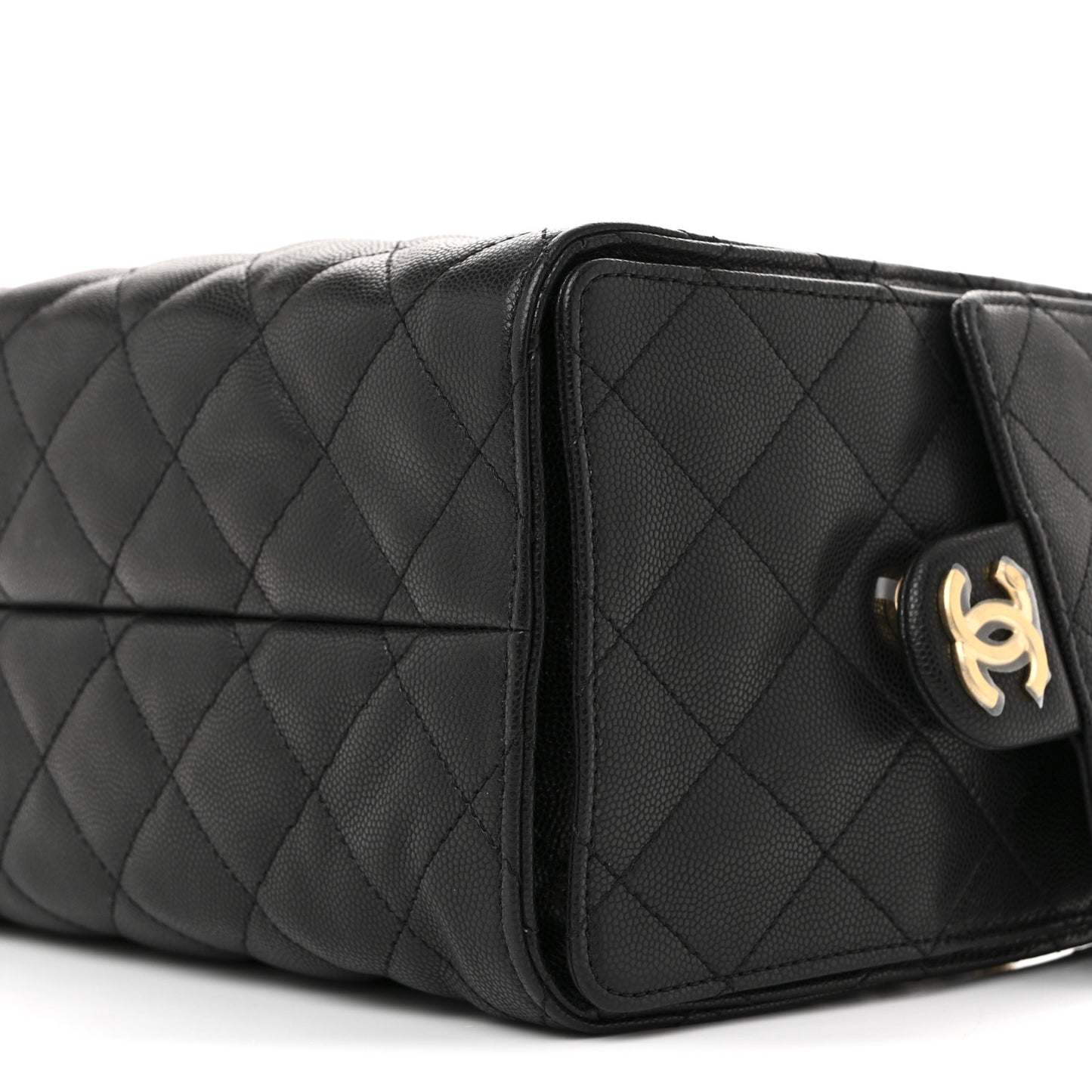 Caviar Quilted Small Chanel 25 Handbag Black