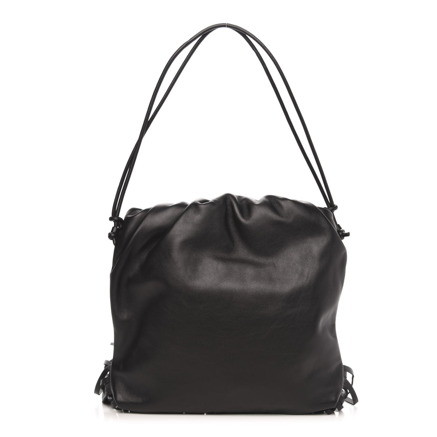 Nappa The Fringe Pouch Shoulder Bag Black