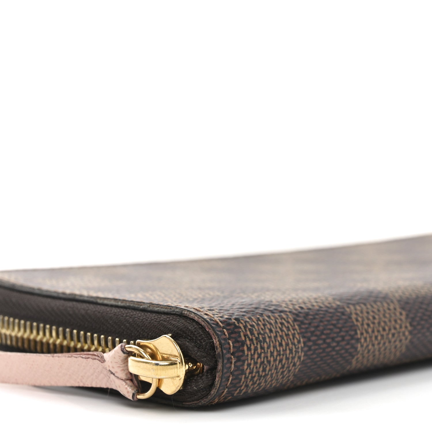 Louis Vuitton Damier Ebene Clemence Wallet Rose Ballerine 8 of 9