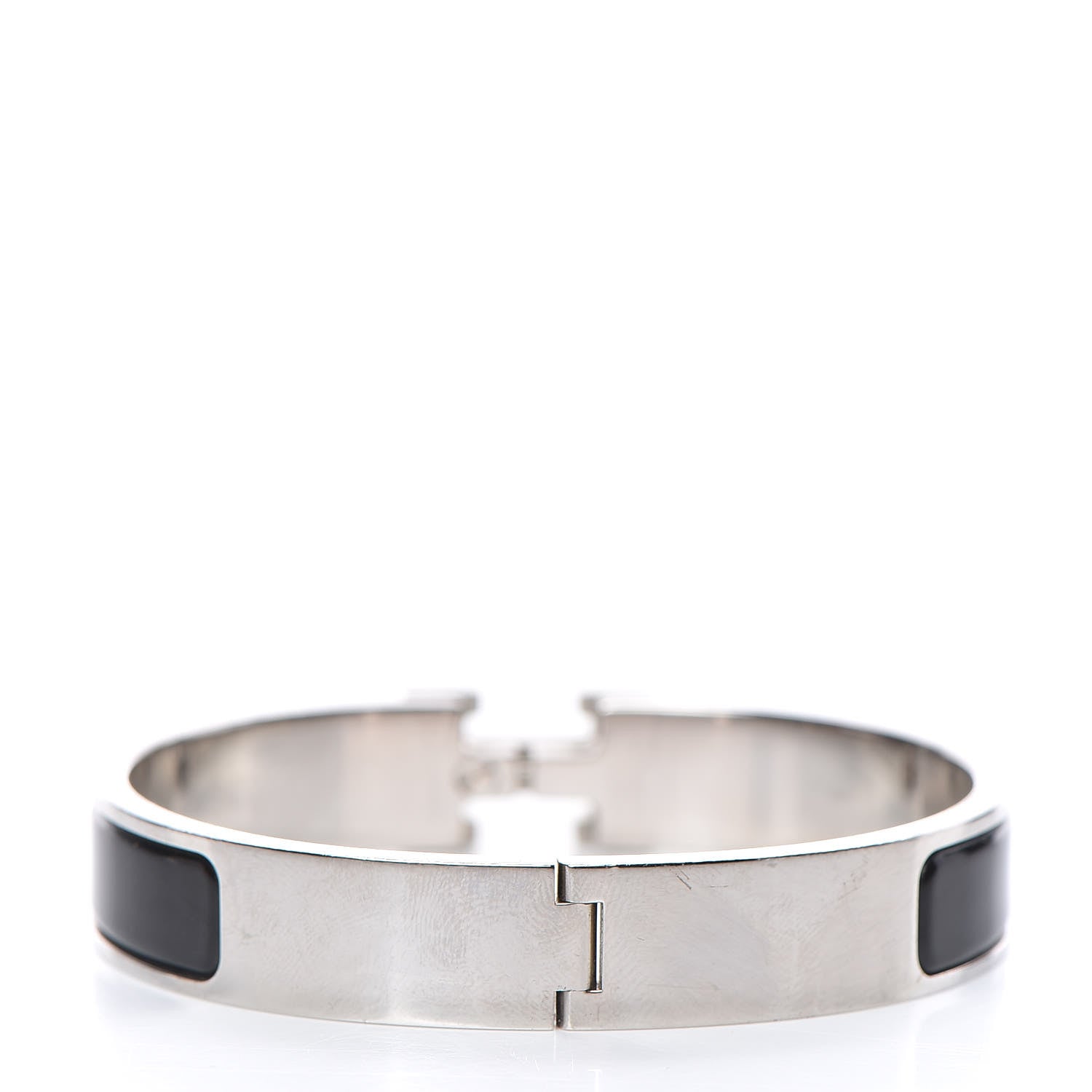 Hermes Enamel Narrow Clic Clac H Bracelet GM Black 3 of 6