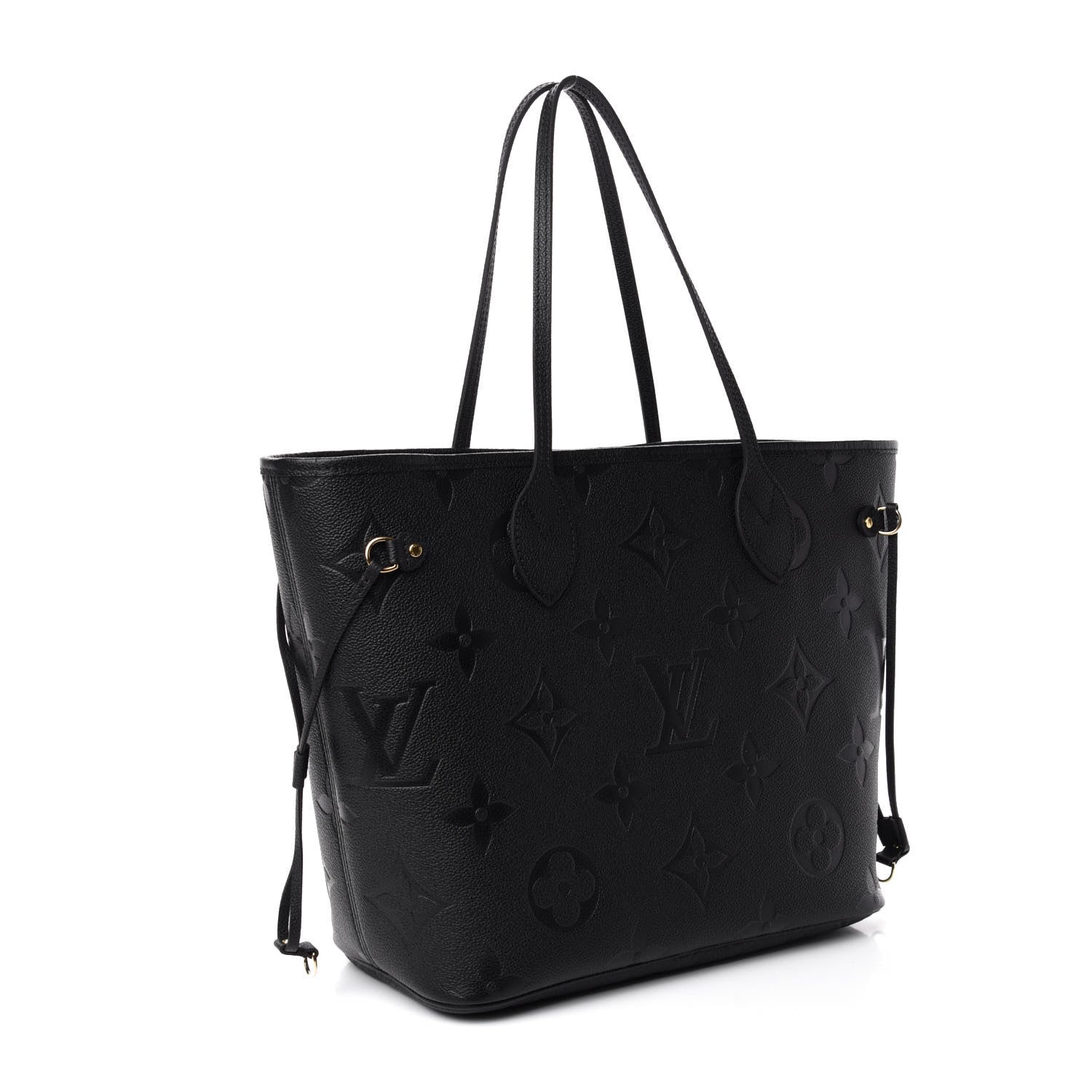 Louis Vuitton Empreinte Monogram Giant Neverfull MM Black 3 of 10