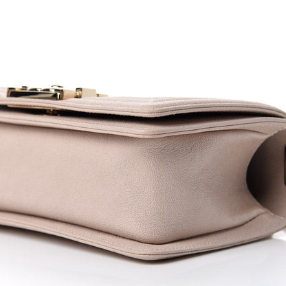 Chanel Caviar Quilted Small Boy Flap Light Beige 8 of 11