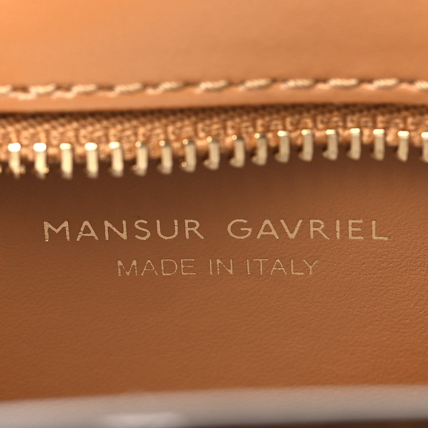 Mansur Gavriel Calfskin Pencil Shoulder Bag Caramel 5 of 5