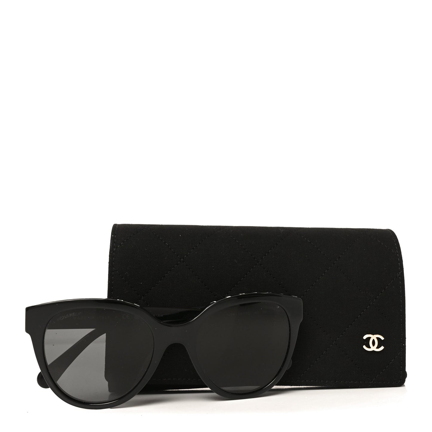 Acetate CC Butterfly Sunglasses 5414-A Black