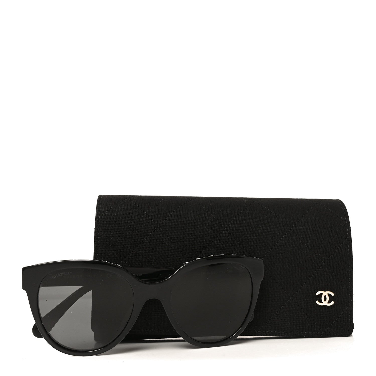 Chanel Acetate CC Butterfly Sunglasses 5414-A Black 7 of 7