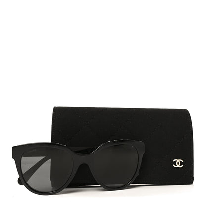 Chanel Acetate CC Butterfly Sunglasses 5414-A Black 7 of 7