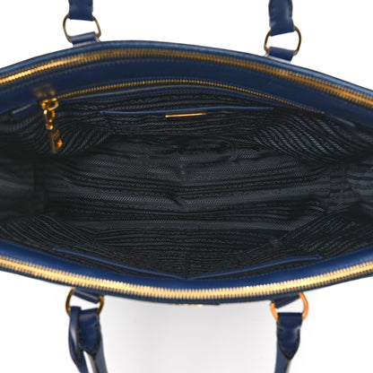 Prada Saffiano Large Galleria Double Zip Tote Bluette 6 of 12